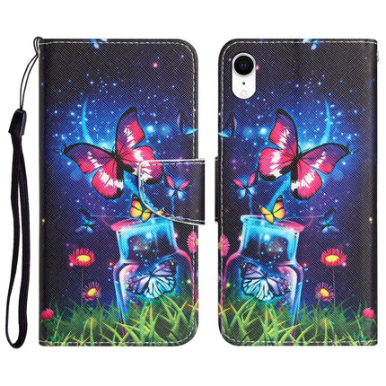 Colored Drawing Leather Phone Case, For iPhone X