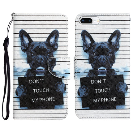 Colored Drawing Leather Phone Case, For iPhone 7 Plus / 8 Plus