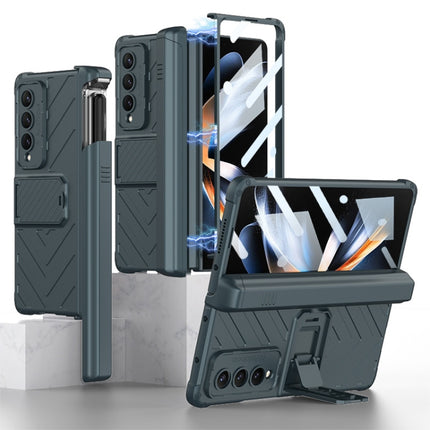 GKK Integrated Magnetic Armor Flip Phone Case With Pen Box, For Samsung Galaxy Z Fold4
