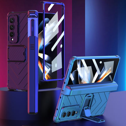 GKK Integrated Magnetic Armor Flip Phone Case With Pen Box, For Samsung Galaxy Z Fold4