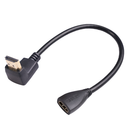 HDL-03 30cm HDMI Male Elbow to Female Adapter Cable, Left Angle, 270 Degrees
