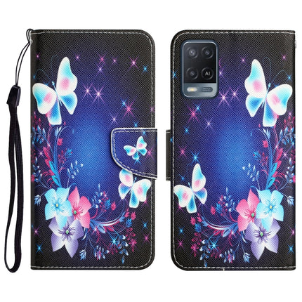 Colored Drawing Leather Phone Case, For OPPO A16