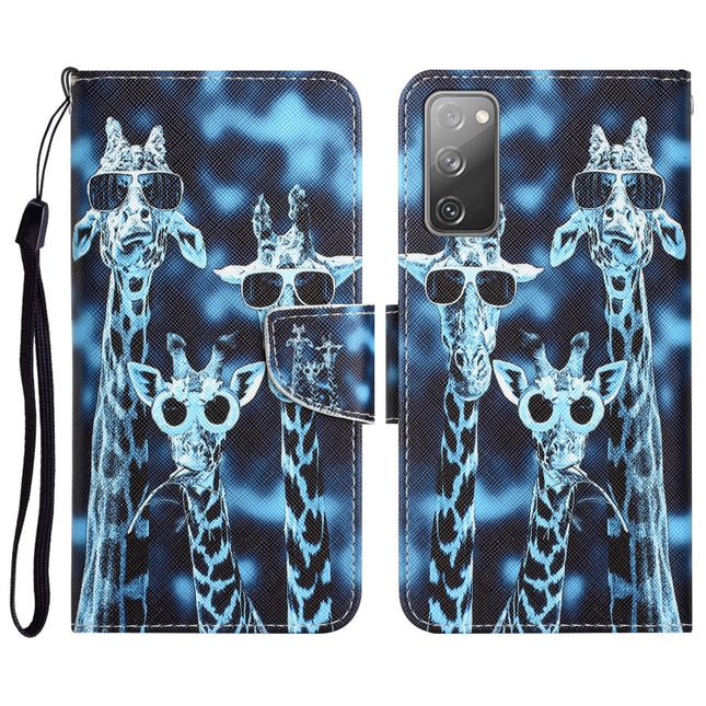 Colored Drawing Leather Phone Case, For Samsung Galaxy S20 FE