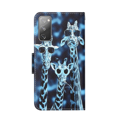 Colored Drawing Leather Phone Case, For Samsung Galaxy S20 FE