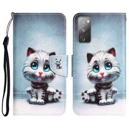 Colored Drawing Leather Phone Case, For Samsung Galaxy S20 FE