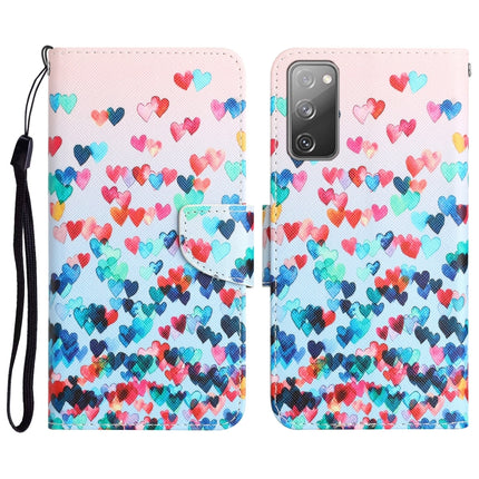 Colored Drawing Leather Phone Case, For Samsung Galaxy S20 FE