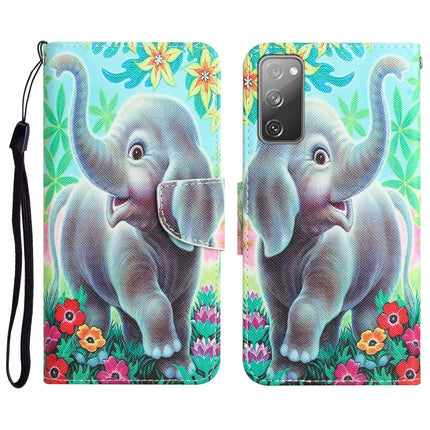 Colored Drawing Leather Phone Case, For Samsung Galaxy S20 FE