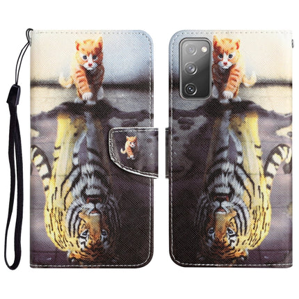 Colored Drawing Leather Phone Case, For Samsung Galaxy S20 FE