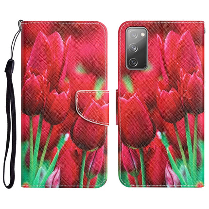 Colored Drawing Leather Phone Case, For Samsung Galaxy S20 FE