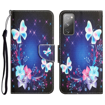 Colored Drawing Leather Phone Case, For Samsung Galaxy S20 FE