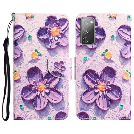 Colored Drawing Leather Phone Case, For Samsung Galaxy S20 FE