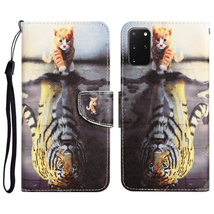 Colored Drawing Leather Phone Case, For Samsung Galaxy S20+