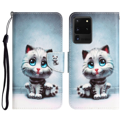 Colored Drawing Leather Phone Case, For Samsung Galaxy S20 Ultra