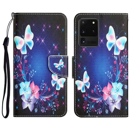 Colored Drawing Leather Phone Case, For Samsung Galaxy S20 Ultra