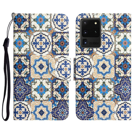 Colored Drawing Leather Phone Case, For Samsung Galaxy S20 Ultra