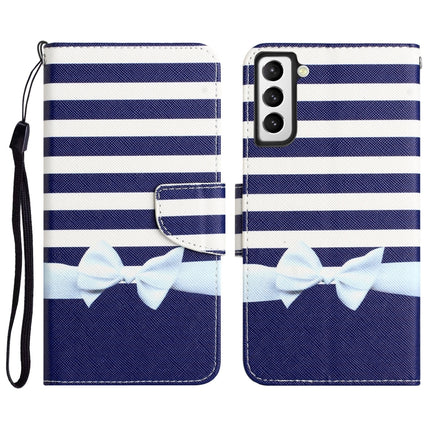 Colored Drawing Leather Phone Case, For Samsung Galaxy S21+ 5G