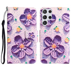 For Samsung Galaxy S22 Ultra 5G / Purple Flower
