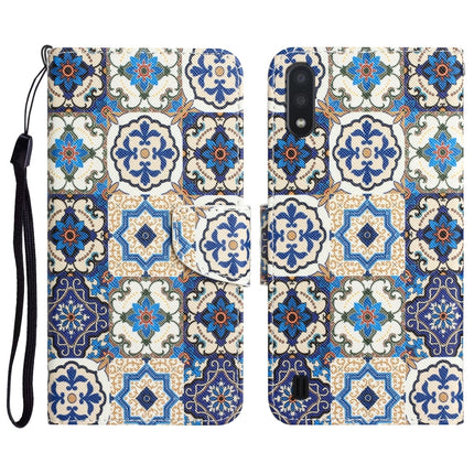 Colored Drawing Leather Phone Case, For Samsung Galaxy A01