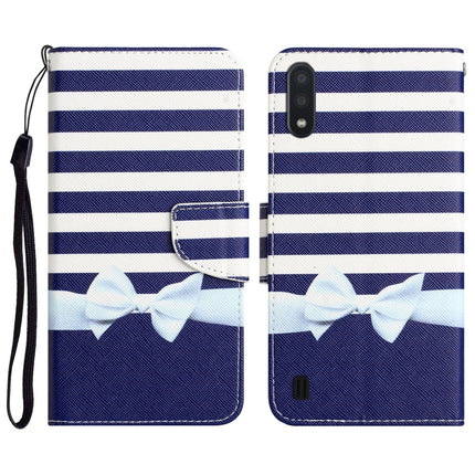 Colored Drawing Leather Phone Case, For Samsung Galaxy A01