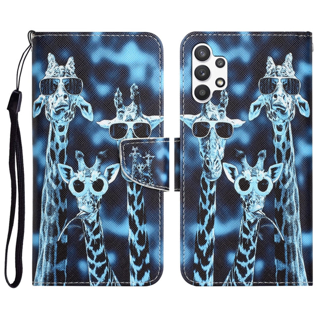 Colored Drawing Leather Phone Case, For Samsung Galaxy A13 4G