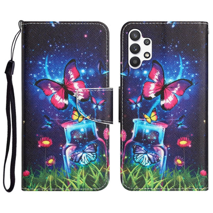 Colored Drawing Leather Phone Case, For Samsung Galaxy A13 4G