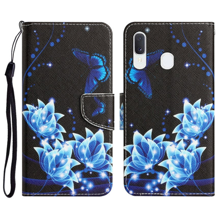 Colored Drawing Leather Phone Case, For Samsung Galaxy A20e