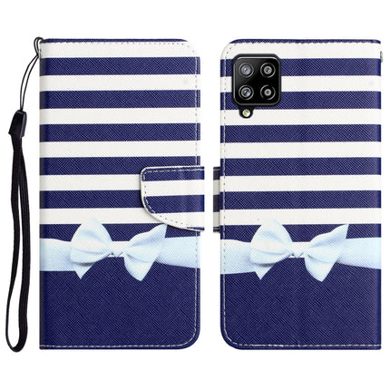 Colored Drawing Leather Phone Case, For Samsung Galaxy A22 4G