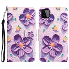 For Samsung Galaxy A22 5G / Purple Flower