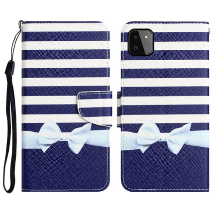 Colored Drawing Leather Phone Case, For Samsung Galaxy A22 5G