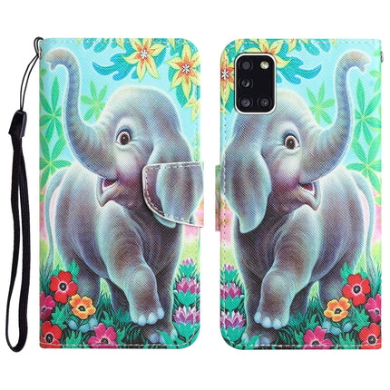 Colored Drawing Leather Phone Case, For Samsung Galaxy A31
