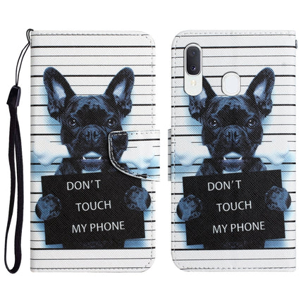 Colored Drawing Leather Phone Case, For Samsung Galaxy A40