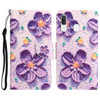 For Samsung Galaxy A40 / Purple Flower