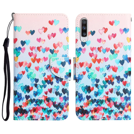 Colored Drawing Leather Phone Case, For Samsung Galaxy A50