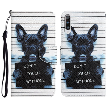 Colored Drawing Leather Phone Case, For Samsung Galaxy A50