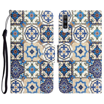 Colored Drawing Leather Phone Case, For Samsung Galaxy A50