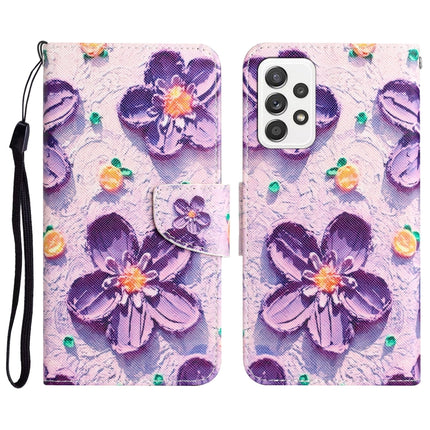 Colored Drawing Leather Phone Case, For Samsung Galaxy A53 5G