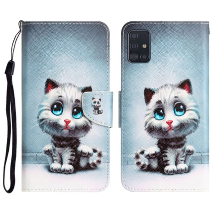 Colored Drawing Leather Phone Case, For Samsung Galaxy A71