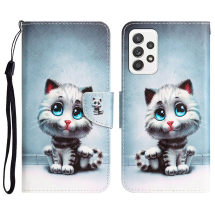 Colored Drawing Leather Phone Case, For Samsung Galaxy A73 5G
