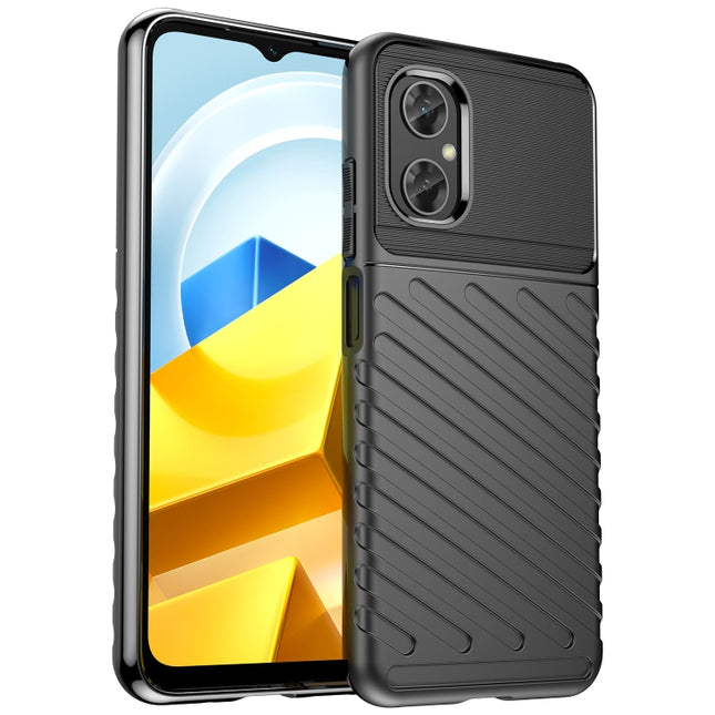 Thunderbolt Shockproof TPU Protective Soft Phone Case, For Xiaomi Poco M4 5G Global, For Xiaomi Poco M5 4G