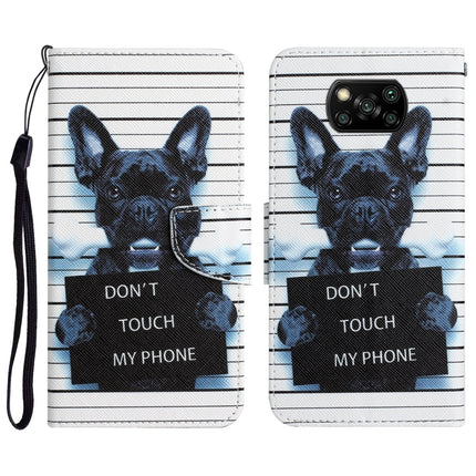 Colored Drawing Leather Phone Case, For Xiaomi Poco X3 NFC