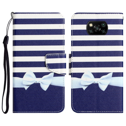 Colored Drawing Leather Phone Case, For Xiaomi Poco X3 NFC