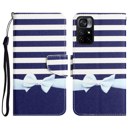 Colored Drawing Leather Phone Case, For Xiaomi Poco M4 Pro 5G