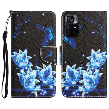Colored Drawing Leather Phone Case, For Xiaomi Poco M4 Pro 5G