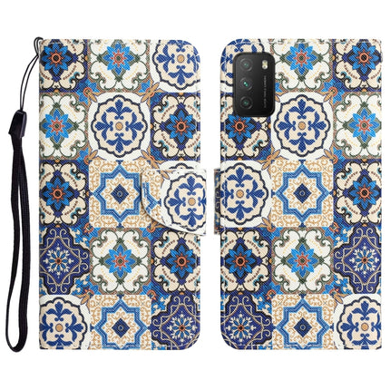 Colored Drawing Leather Phone Case, For Xiaomi Poco M3