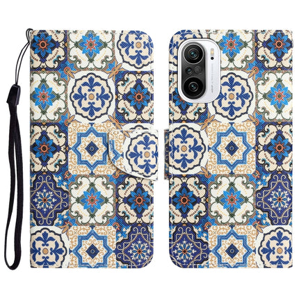 Colored Drawing Leather Phone Case, For Xiaomi Poco F3