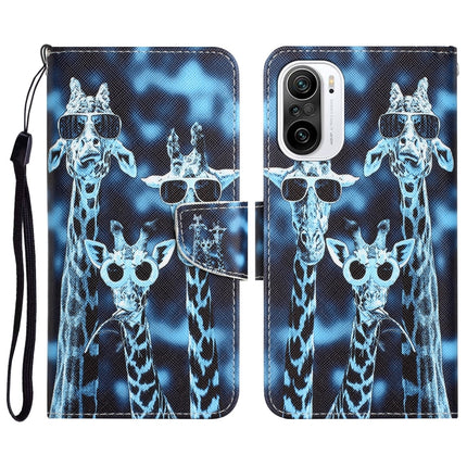 Colored Drawing Leather Phone Case, For Xiaomi Poco F3