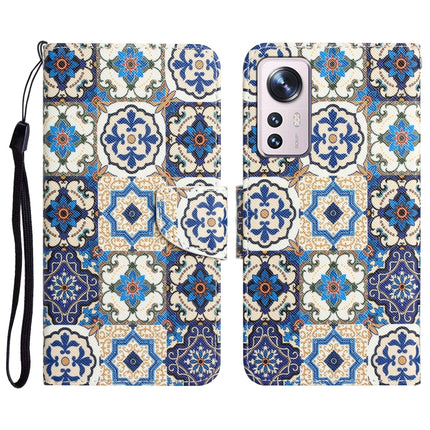 Colored Drawing Leather Phone Case, For Xiaomi 12 Lite