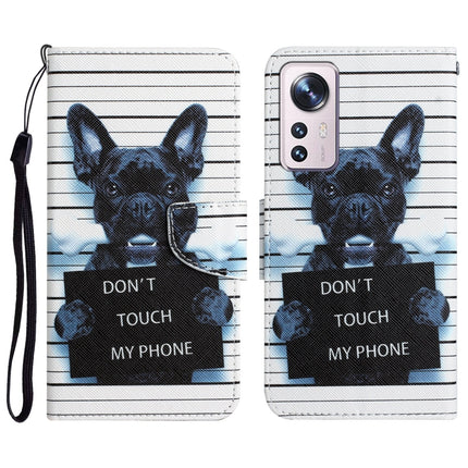 Colored Drawing Leather Phone Case, For Xiaomi 12 Lite