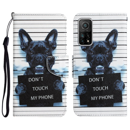 Colored Drawing Leather Phone Case, For Xiaomi Mi 10T 5G