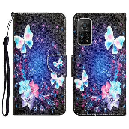 Colored Drawing Leather Phone Case, For Xiaomi Mi 10T 5G